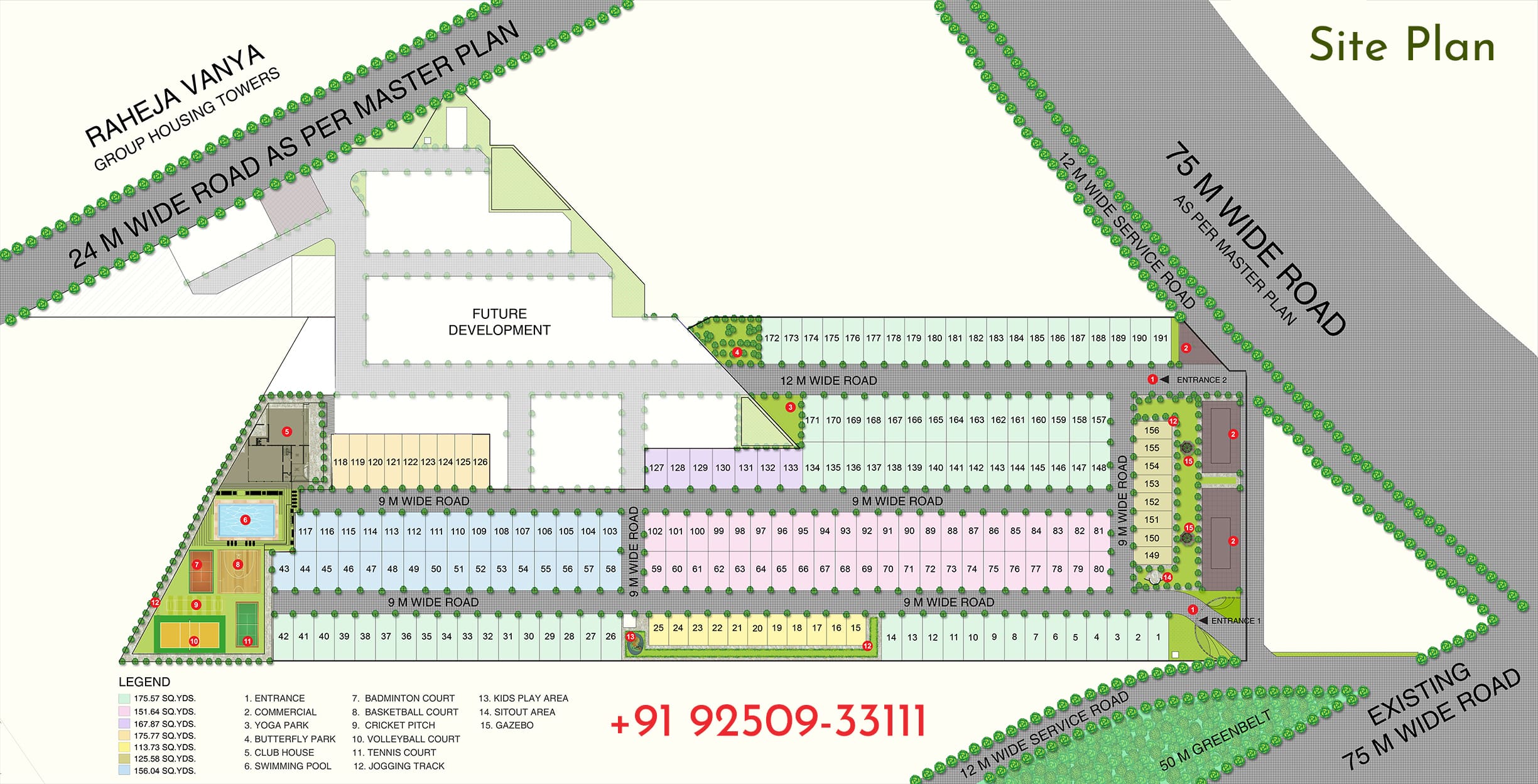 Master Layout Raheja-venya-Site-Plan